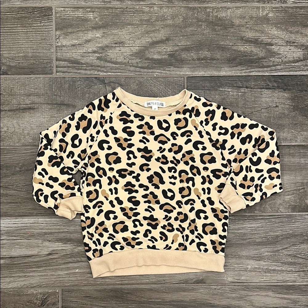 Leopard Print Kids Sweatshirt